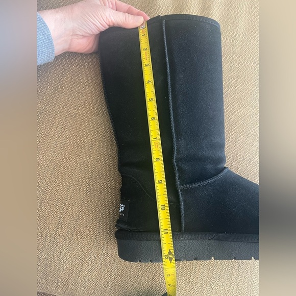 UGG Australia TALL Boot Womens Classic Black Suede Size US 7 Casual Pull On - Picture 7 of 10